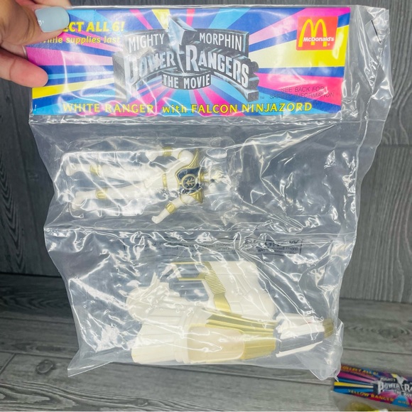 1995 McDonald's Mighty Morphin Power Rangers The Movie set of 2 figurines sealed - Picture 6 of 6
